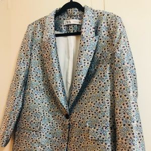 Zara Floral blazer